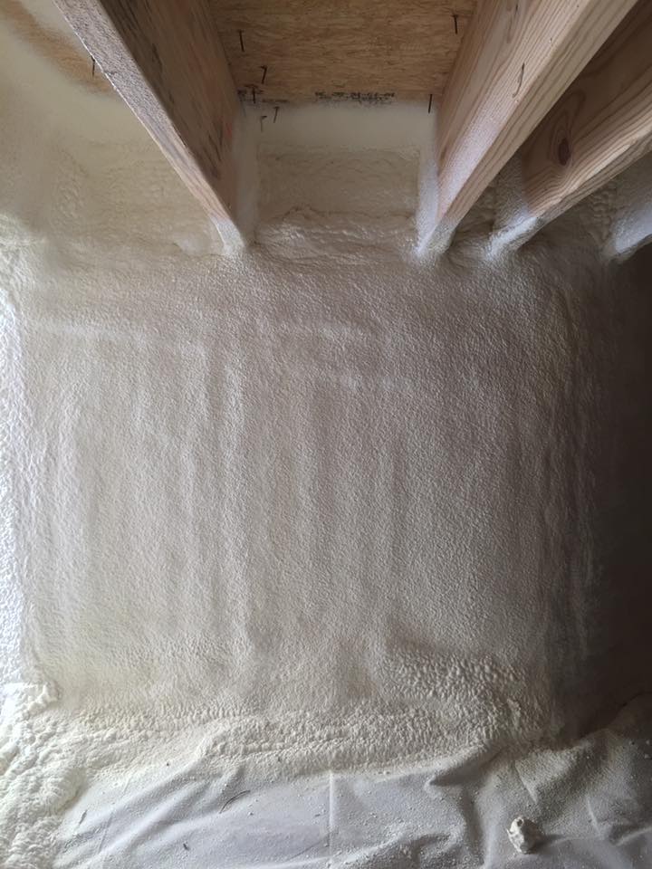 insulated residential crawl space